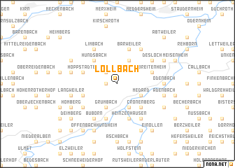 map of Löllbach