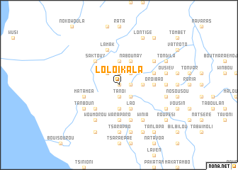 map of Loloikala
