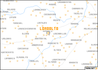 map of Loma Alta