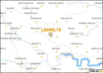 map of Loma Alta