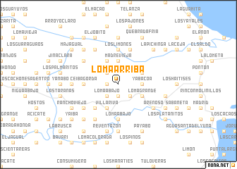 map of Loma Arriba