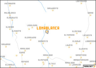 map of Loma Blanca