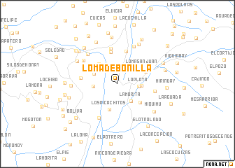 map of Loma de Bonilla