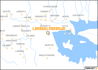 map of Loma del Naranjo