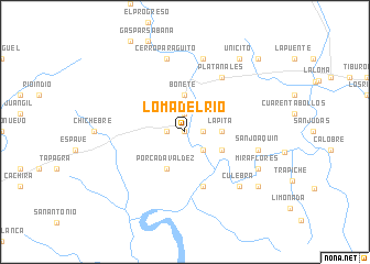 map of Loma del Río