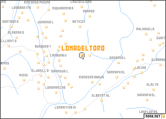 map of Loma del Toro