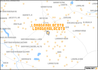 map of Loma de Malacota