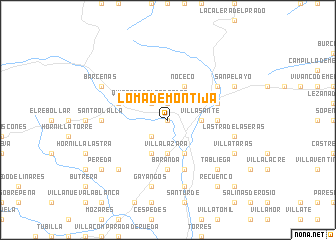 map of Loma de Montija