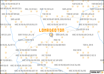 map of Loma de Otón