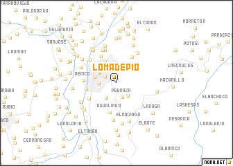 map of Loma de Pio