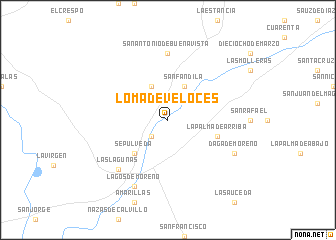 map of Loma de Veloces