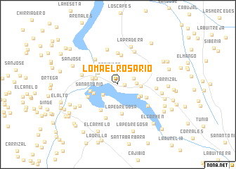 map of Loma El Rosario