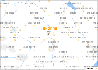 map of Lomagna