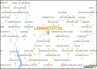 map of Loma Huitzitzil