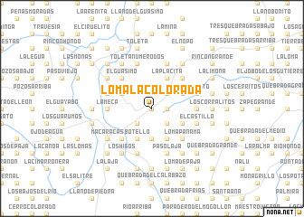 map of Loma la Colorada