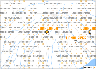 map of Loma Larga