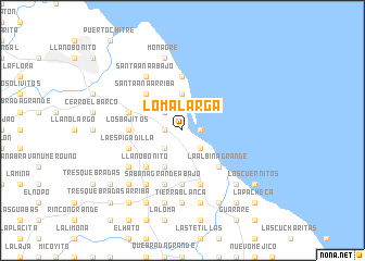 map of Loma Larga