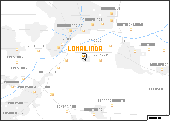 map of Loma Linda