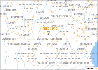 map of Loma Lisa