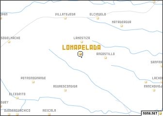 map of Loma Pelada