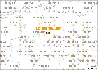 map of Loma San Juan