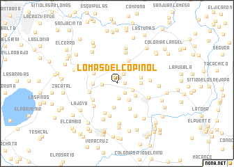 map of Lomas del Copinol