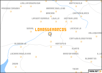 map of Lomas de Marcos