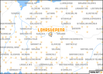 map of Lomas de Peña