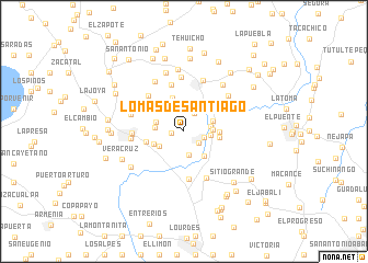 map of Lomas de Santiago