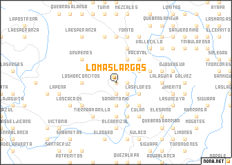 map of Lomas Largas