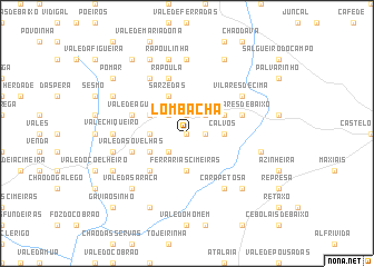 map of Lomba Chã
