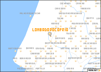 map of Lomba do Poço Frio