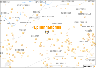 map of Lombard Acres