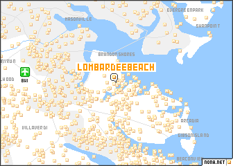 map of Lombardee Beach