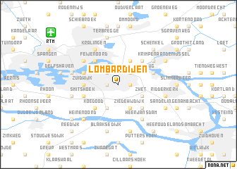 map of Lombardijen