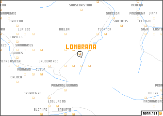 map of Lombraña