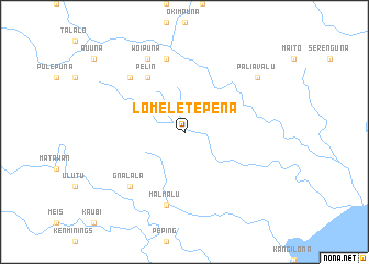 map of Lomeletepena