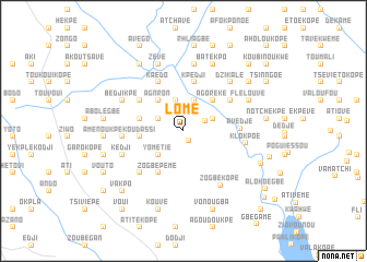 map of Lomé