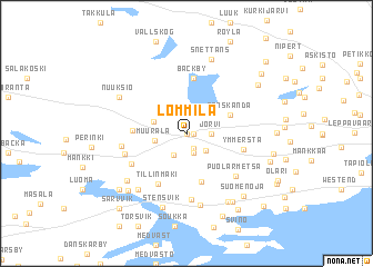 map of Lommila