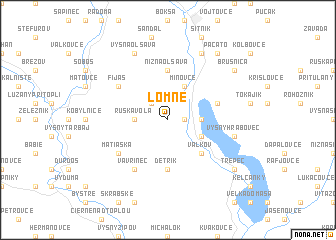 map of Lomné