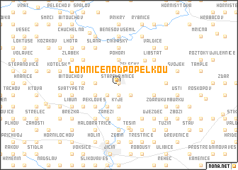 map of Lomnice nad Popelkou