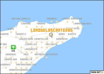 map of Lomo de las Canteras