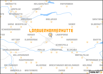 map of Lonauer Hammerhütte