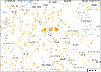 map of Lončanik