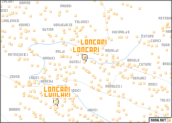 map of Lončari