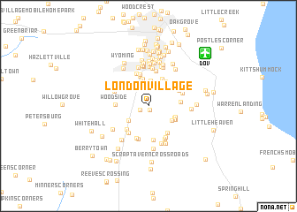 map of London Village