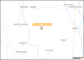 map of Lone Corner