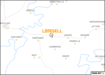 map of Lonedell