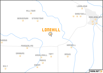 map of Lone Hill