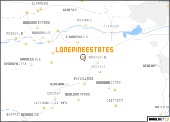 map of Lone Pine Estates